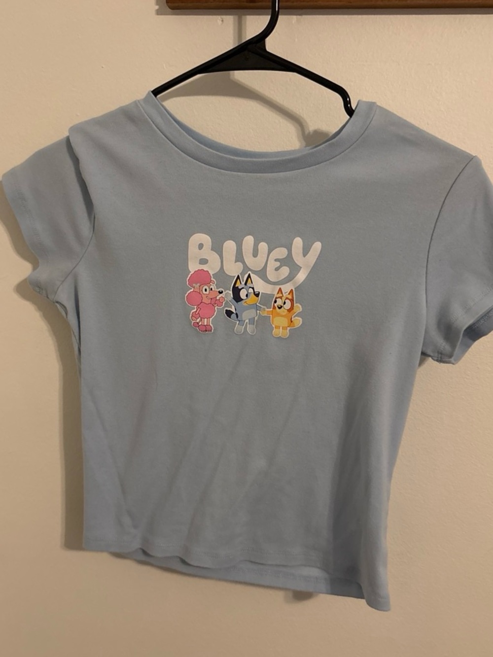 Light Blue Graphic Tee - Characters